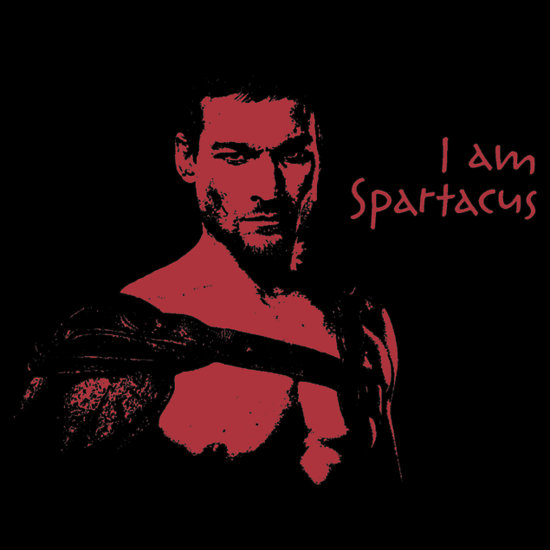 Spartacus custom tee design