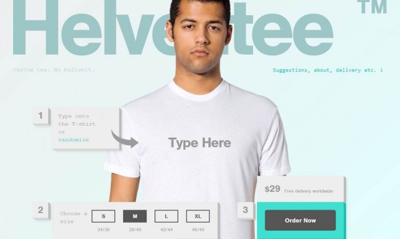 Helvetitee, your own custom Helvetica t-shirt design