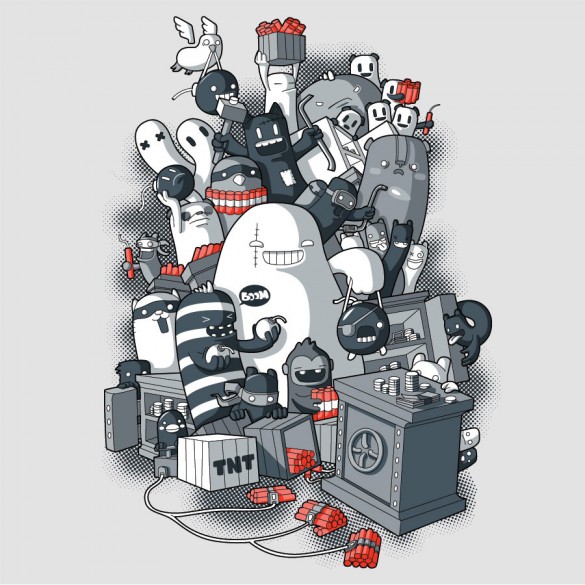 Daily Tee: Kaboom designed by Coubo