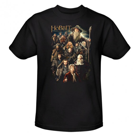 The Hobbit An Unexpected Journey Somber Company Black Tee official t-shirt design