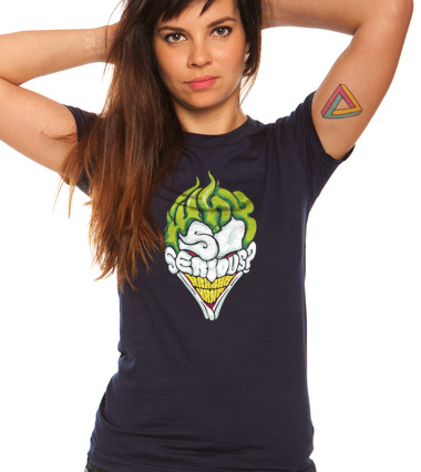 Why so serious - The Joker - Batman - women custom t-shirt design by Dracoimagem