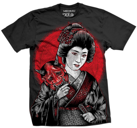 Oni Geisha Custom T-shirt design