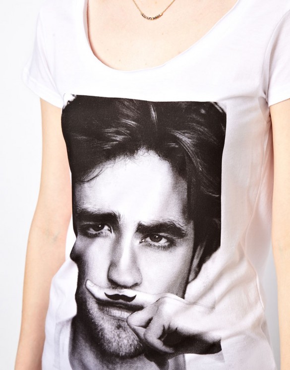 Eleven Paris Robert Pattinson Moustache T-Shirt 2