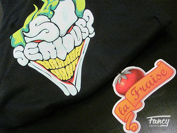 T-shirt review Why so serious and Fonte des glaces from laFraise
