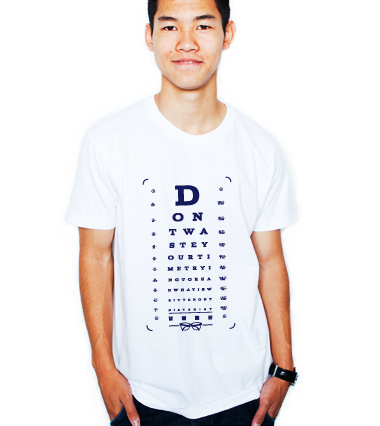 Daily Tee Do you have good eyes custom t-shirt design by conker male