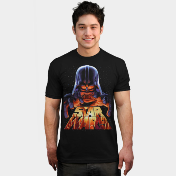 Darth Vader in Control T-shirt Design by StarWars man tee