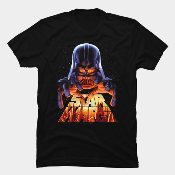 Darth Vader in Control T-shirt Design by StarWars t-shirt design