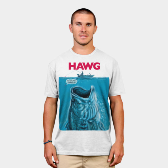 Hawg Fishing For Epic Largemouth Bass T-shirt Design by MudgeStudios man