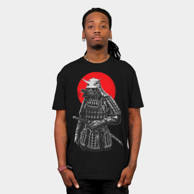 Samurai warrior T-shirt Design by barmalizer man tee