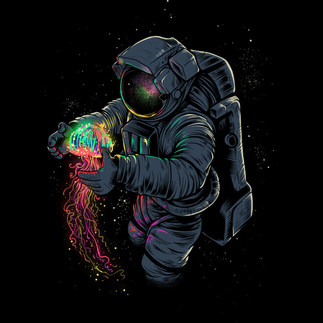 JellySpace T-shirt Design by Angoes25