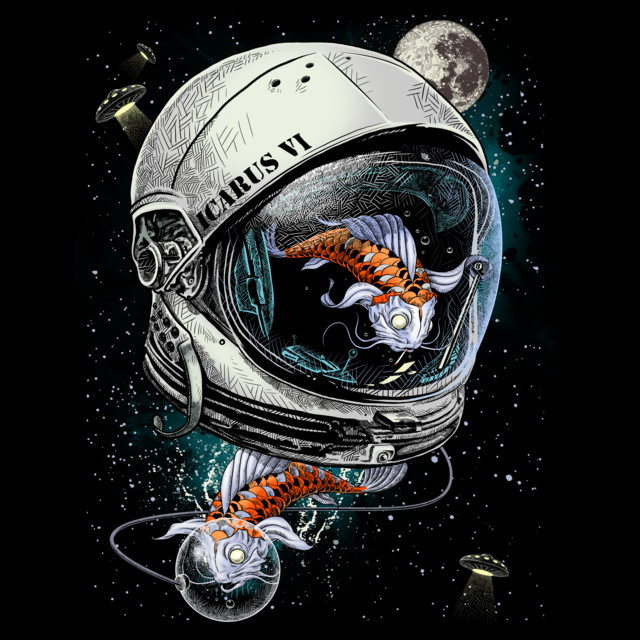space-koi-t-shirt-design-by-drspazmo-design