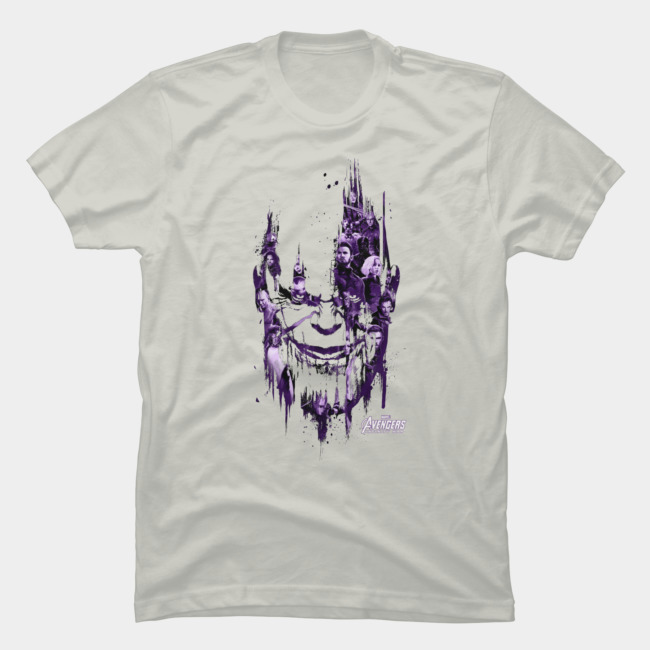 Thanos Smirk T-shirt Design by Marvel