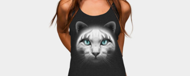 ROCKER CAT T-shirt Design by ADAMLAWLESS