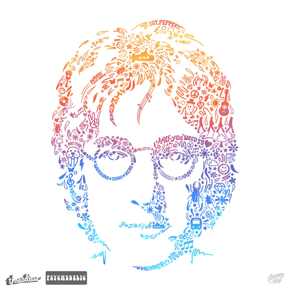 "Lennon" t-shirt design by Gamma-Ray