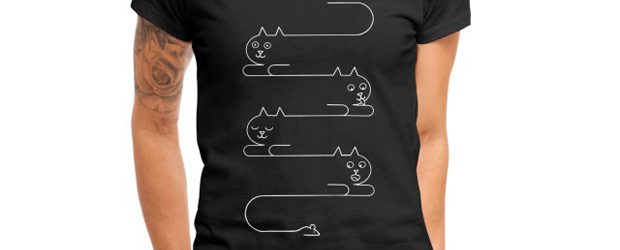 Cats Lines t-shirt design