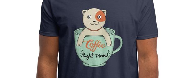 Coffee Right meow t-shirt design