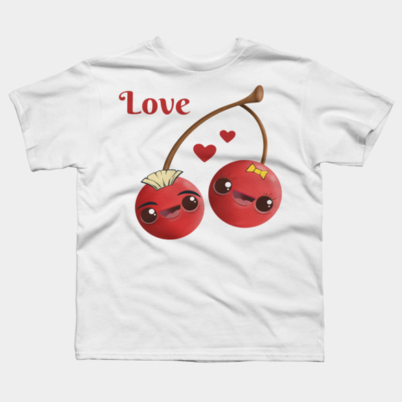 Kawaii Cherries t-shirt design - Fancy T-shirts