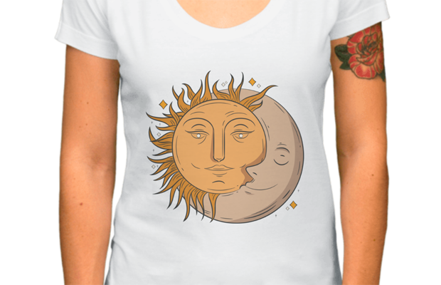 sun and moon couple shirts