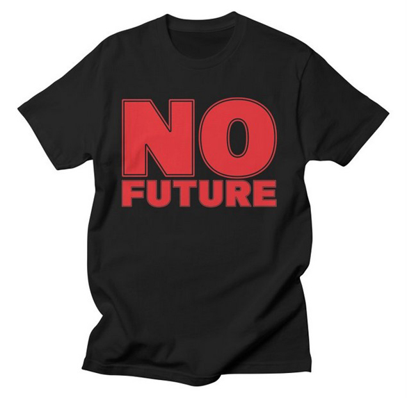 No future v.1 t-shirt design