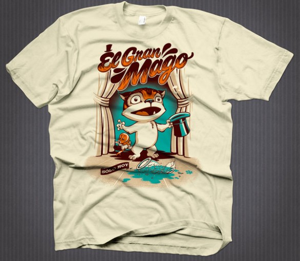 El Gran Mago custom t-shirt design by Rubens Scarelli