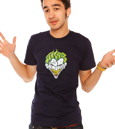 Why so serious - The Joker - Batman - men custom t-shirt design by Dracoimagem