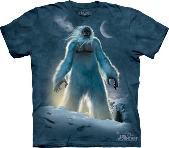 Yeti custom t-shirt design from the mountain