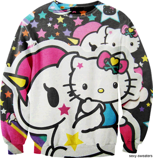 custom sweater hello kitty design