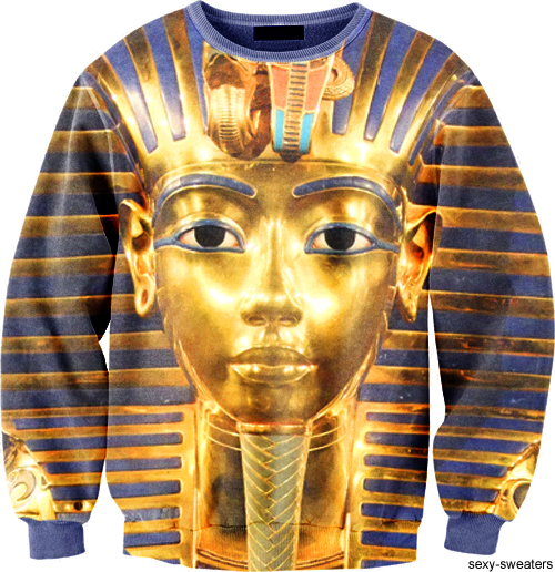 custom sweater pharaoh design