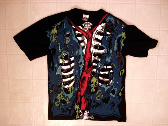 zombie chest Halloween T-Shirt custom design