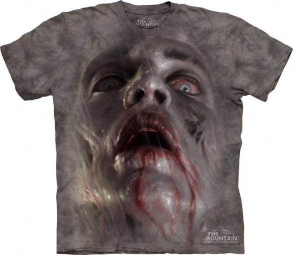 zombie face Halloween T-Shirt custom design