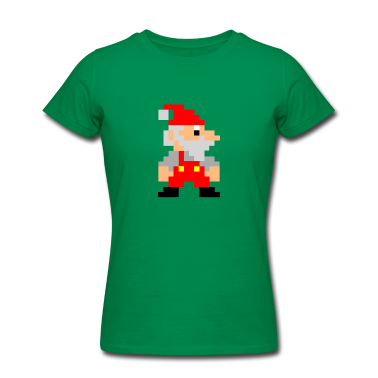 8 Bit Santa Custom T-shirt Design