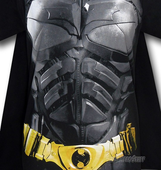 Batman Dark Knight Armor Costume & Cape T-Shirt