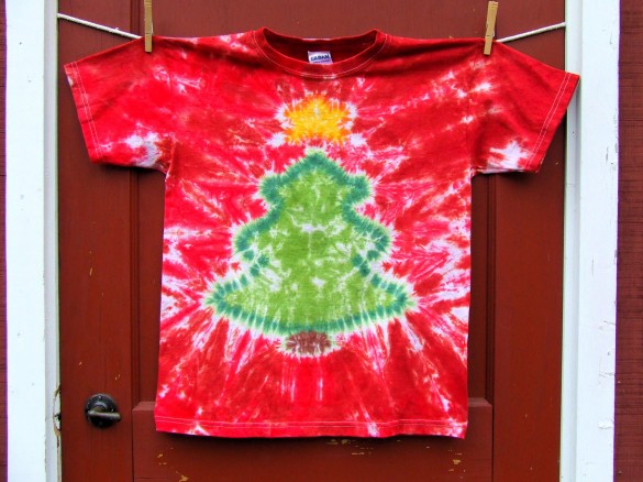 Christmas Tree T-shirt Custom Design Red