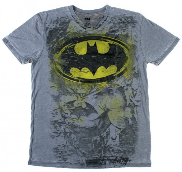DC Comics Batman Burnout Mens Shirt logo custom t-shirt design