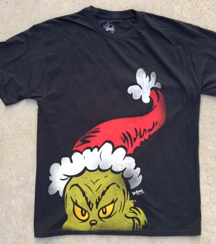 Dr Seuss The Grinch Who Stole Christmas Wearing Xmas Cap