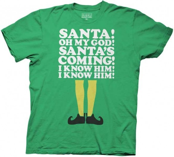 Elf Shirt Santas Coming T-shirt Design