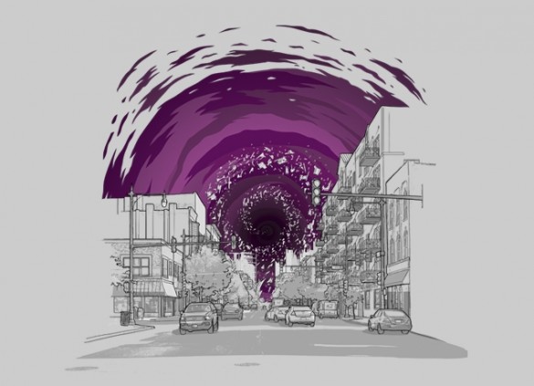 Event Horizon by Aled Lewis and Joe Van Weterin Tee design