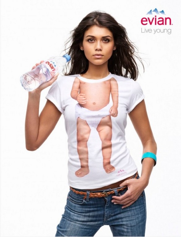 Evian Live Young custom t-shirt design 