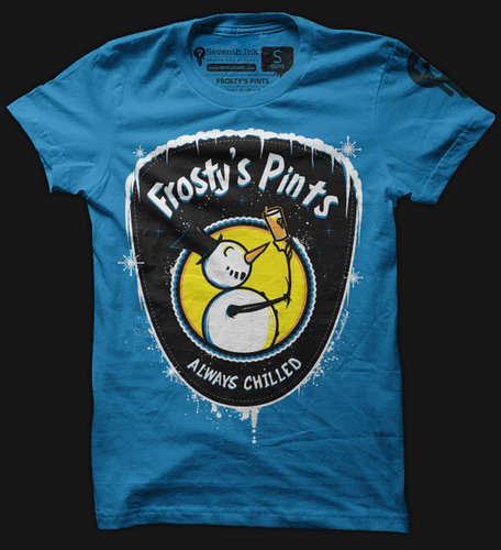 Frosty's Pints T-shirt Custom Design