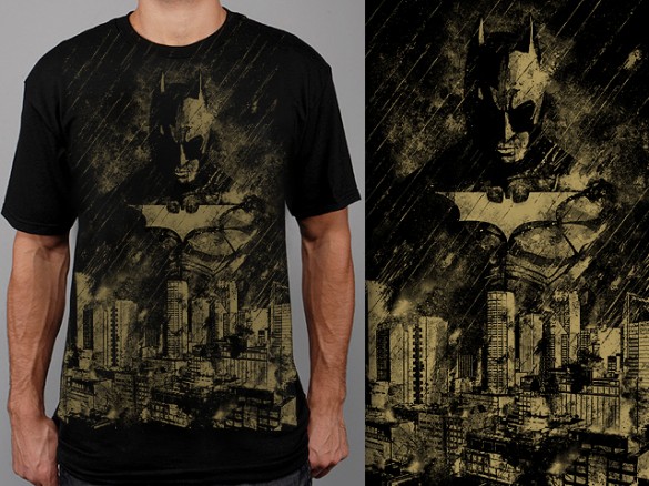 Gotham Is Ashes by spacemonkeydr custom t-shirt design