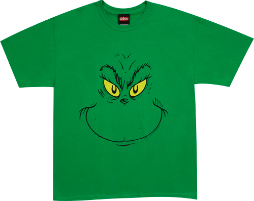 Grinch Face Shirt T-Shirt Design