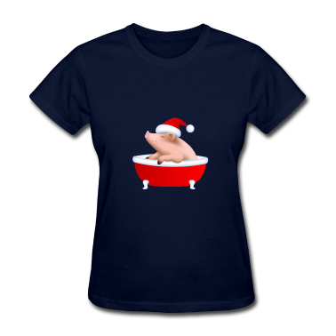 Holiday Pig Custom T-shirt