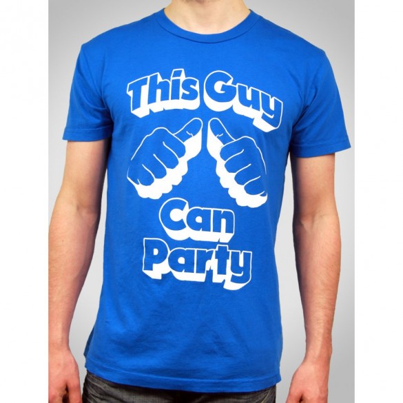 Local Celebrity Mens This Guy Can Party Custom T-shirt Design