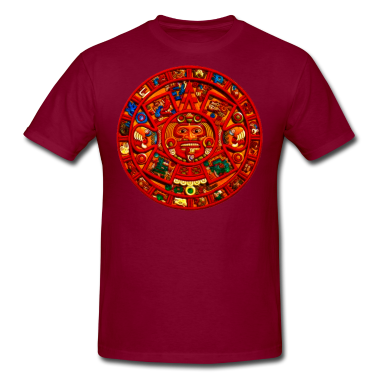 Mayan Aztec Sun Calendar Custom T-shirt Design