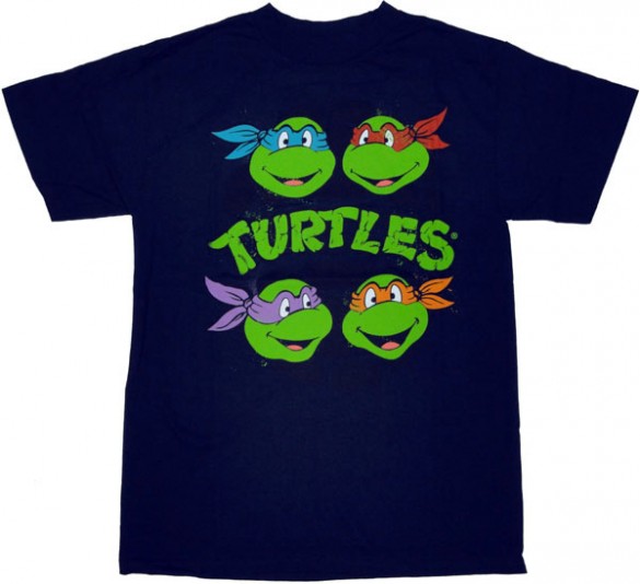 Ninja Turtles Heads T Shirt Design