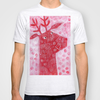 Red Reindeer custom t-shirt design