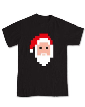 Santa Claus 'Pixel' Christmas Custom T-shirt Design