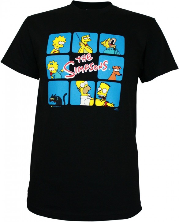 Simpsons Brady Bunch Box Spoof Men's T-Shirt