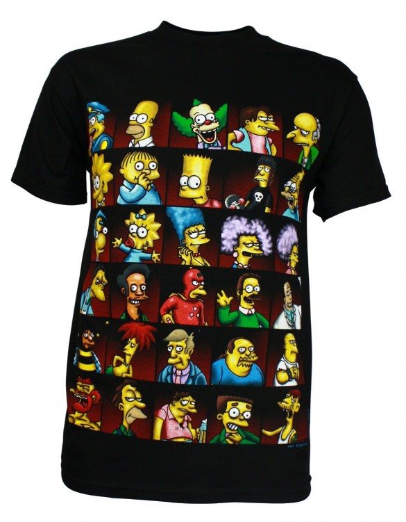 Simpsons Character Montage Men's T-Shirt