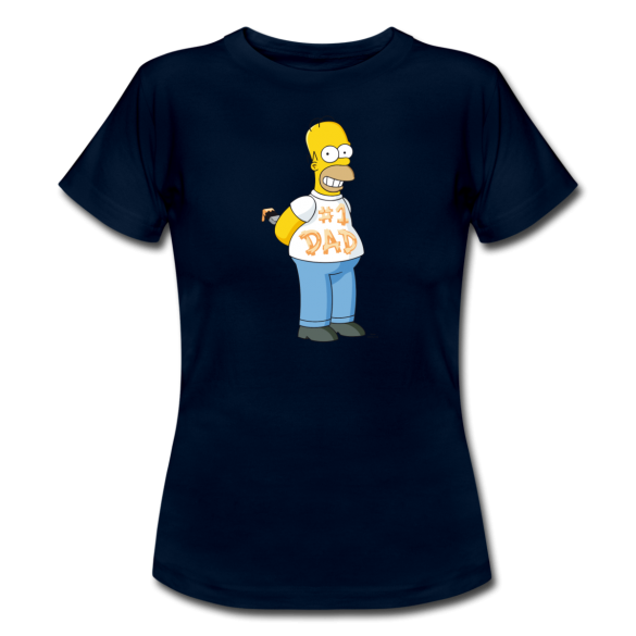 Simpsons T-Shirt Design Homer Number One Dad